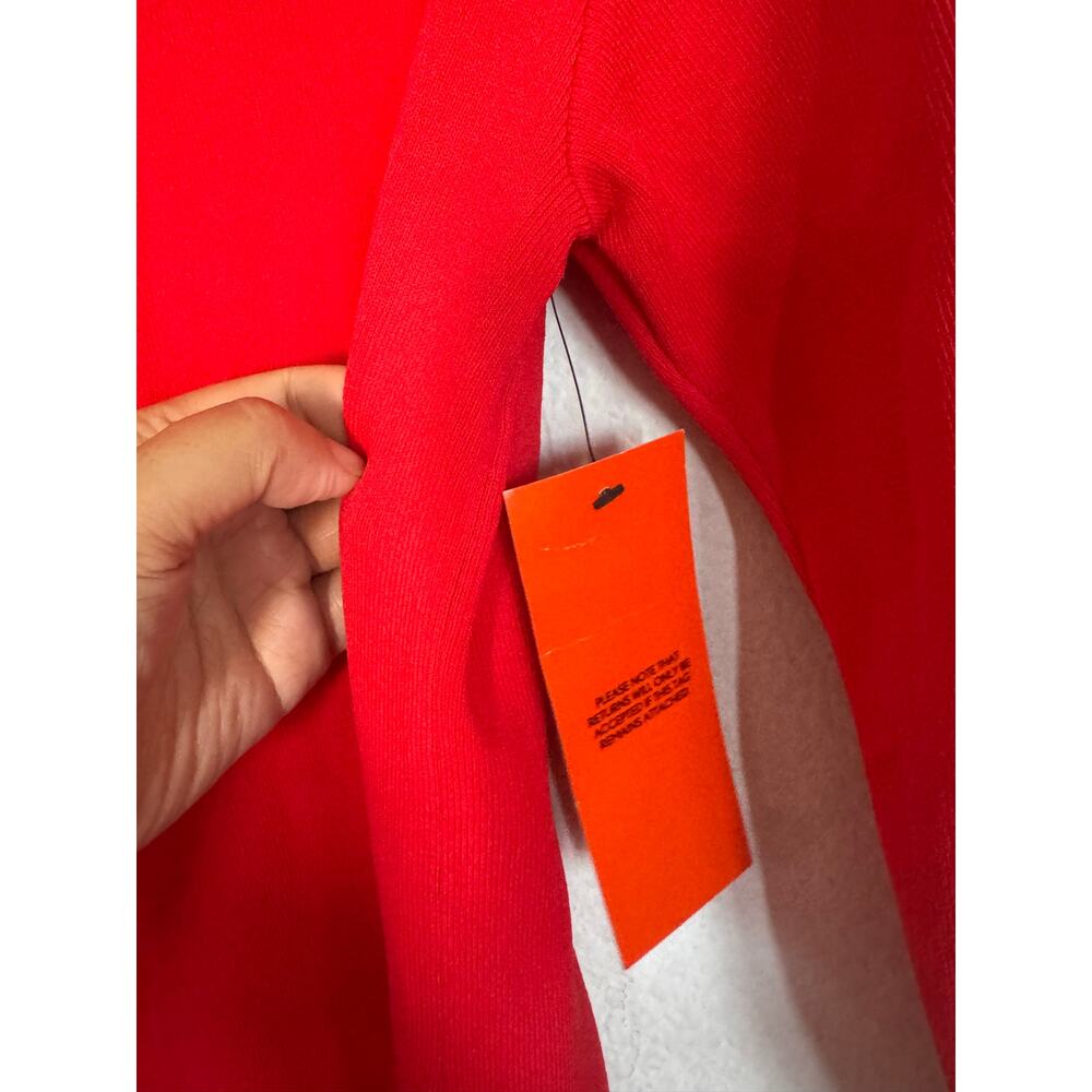 Simon Miller Women's Wallis Knit Fringe Dress Coral Red XS - Picture 11 of 13
